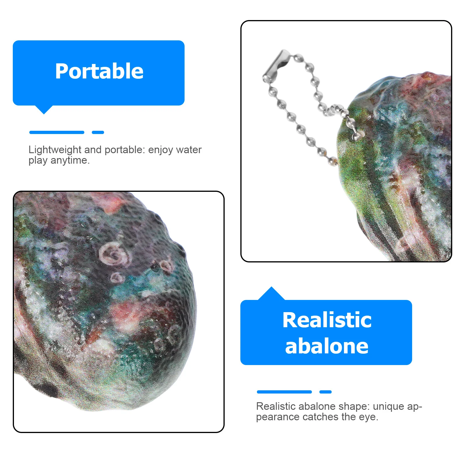 4 pçs abalone concha squirter imprensa para esguitar para crianças forma realista leve durável bordas suaves ao ar livre verão piscina praia