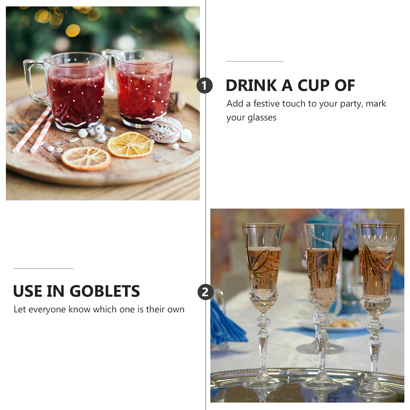 

12pcs Wine Glass Tags Multicolor Suction Cups Silicone Labels Party Glasses Marker Recognizer Tools Reusable Fadeless