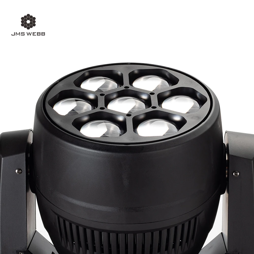 Imagem -05 - Jms Webb Led de Alta Potência Wash 7x40w Rgbw Zoom Moving Head Light Dmx Controle Stage Bar Concerto