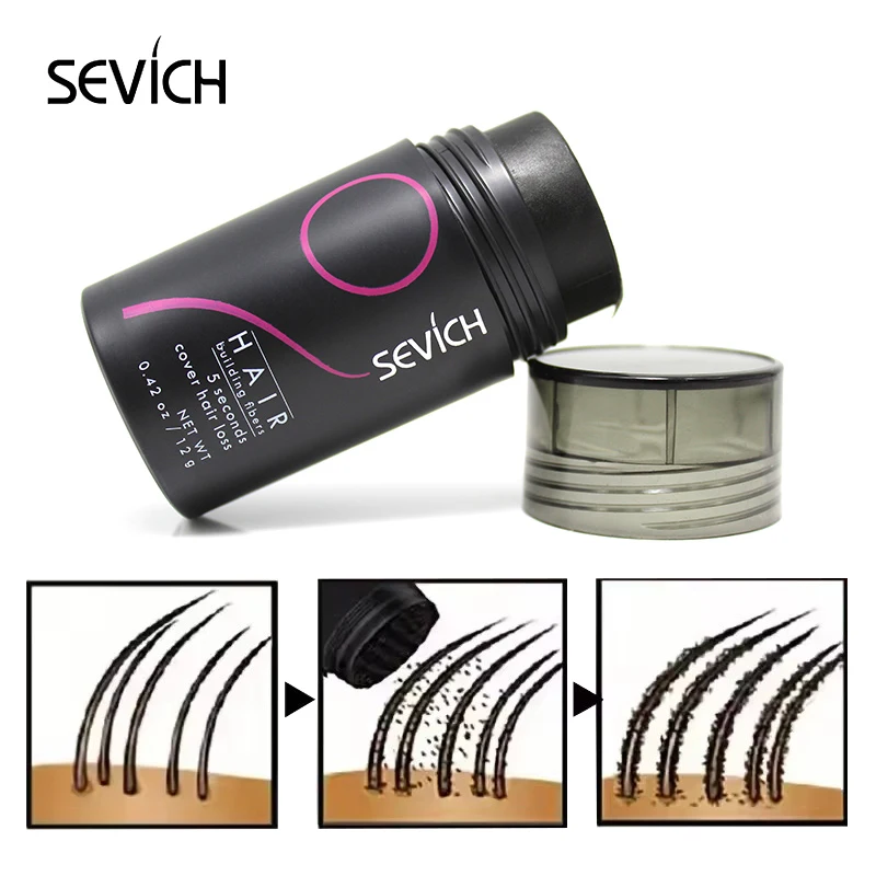 10 Color Hair Building Fibers Powder Keratin Hair Regrowth Powders Instant Hair Thickening Powder Spray Hair Growth Products 12g