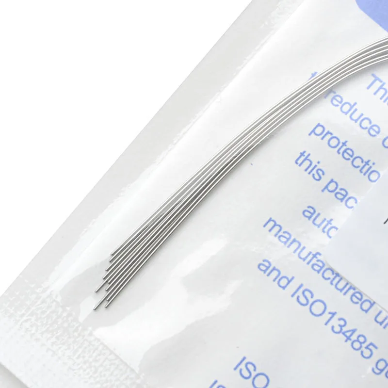 10pcs/Pack AZDENT Dental Orthodontic Arch Wires Super Elastic NITI Round /Rectangular Natural Form Dental Arches Wire