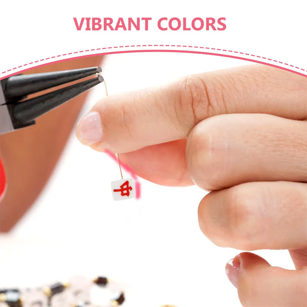 50 قطعة بلاط جونغ شقة بوليمر كلاي خزر عازل ل سوار ذاتي الصنع صنع المجوهرات الاطفال الحرفية الصينية لعبة سحر فضفاض الخرز