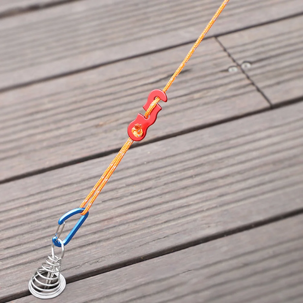 

10Pcs Tent Wind Rope Buckle Portable Durable Aluminum Alloy Outdoor Camping Rope Adjuster Easy Use Camping Supplies