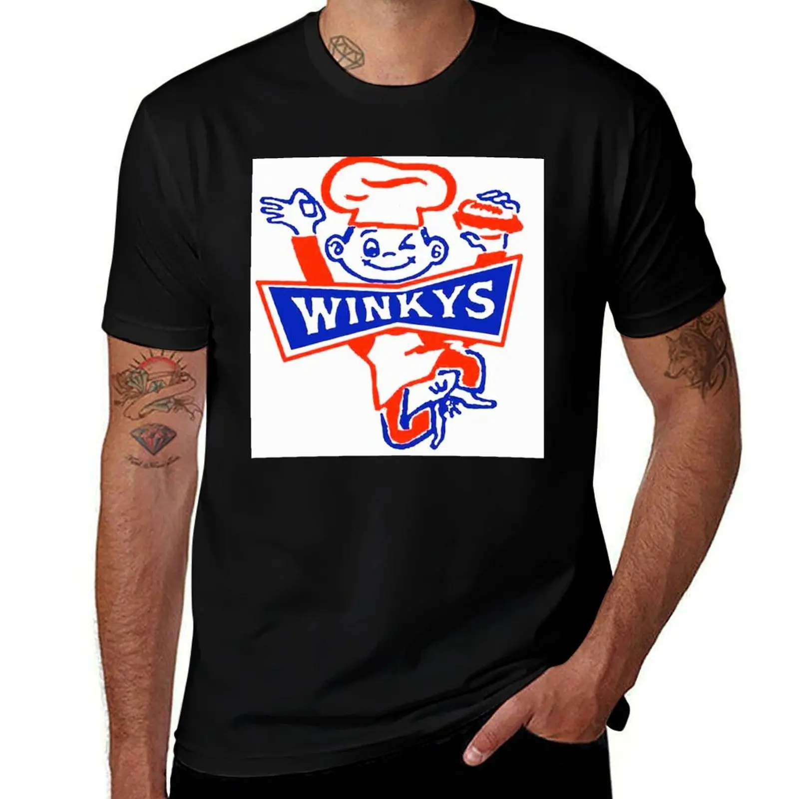 

WINKYS T-Shirt Luxury man Man t-shirt customs basketball graphic tees t shirt for men