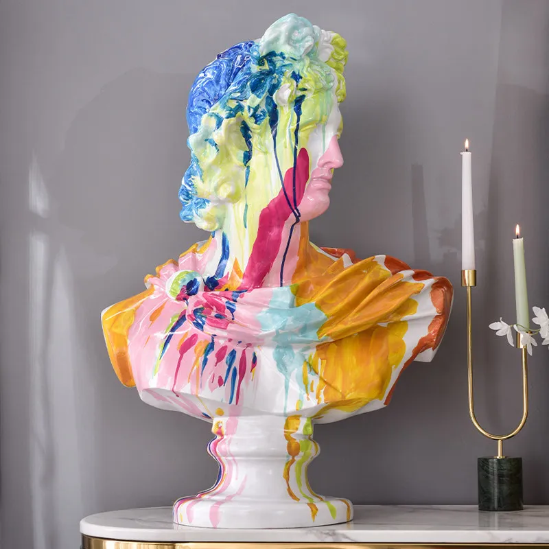 Light luxury figure sculpture Venus David office porch decoration artwork large creative floor ornament