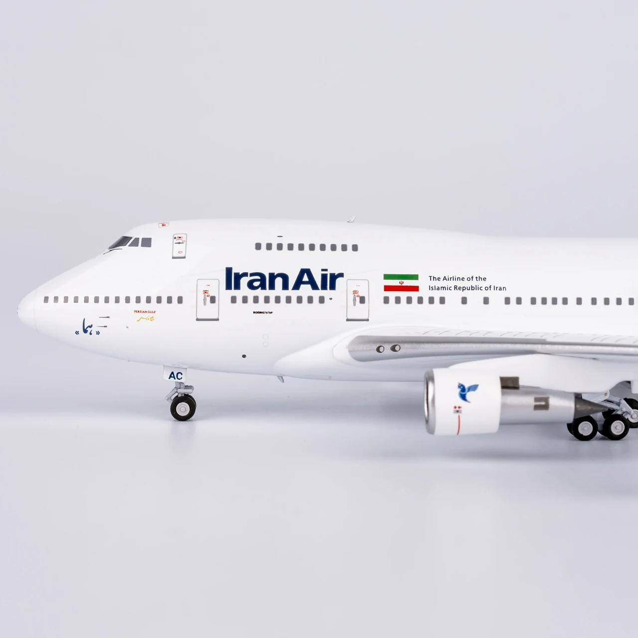 07041 Regalo aereo da collezione in lega NG Modello 1:400 Iran Air Boeing B747SP Diecast Aircraft Jet Model EP-IAC