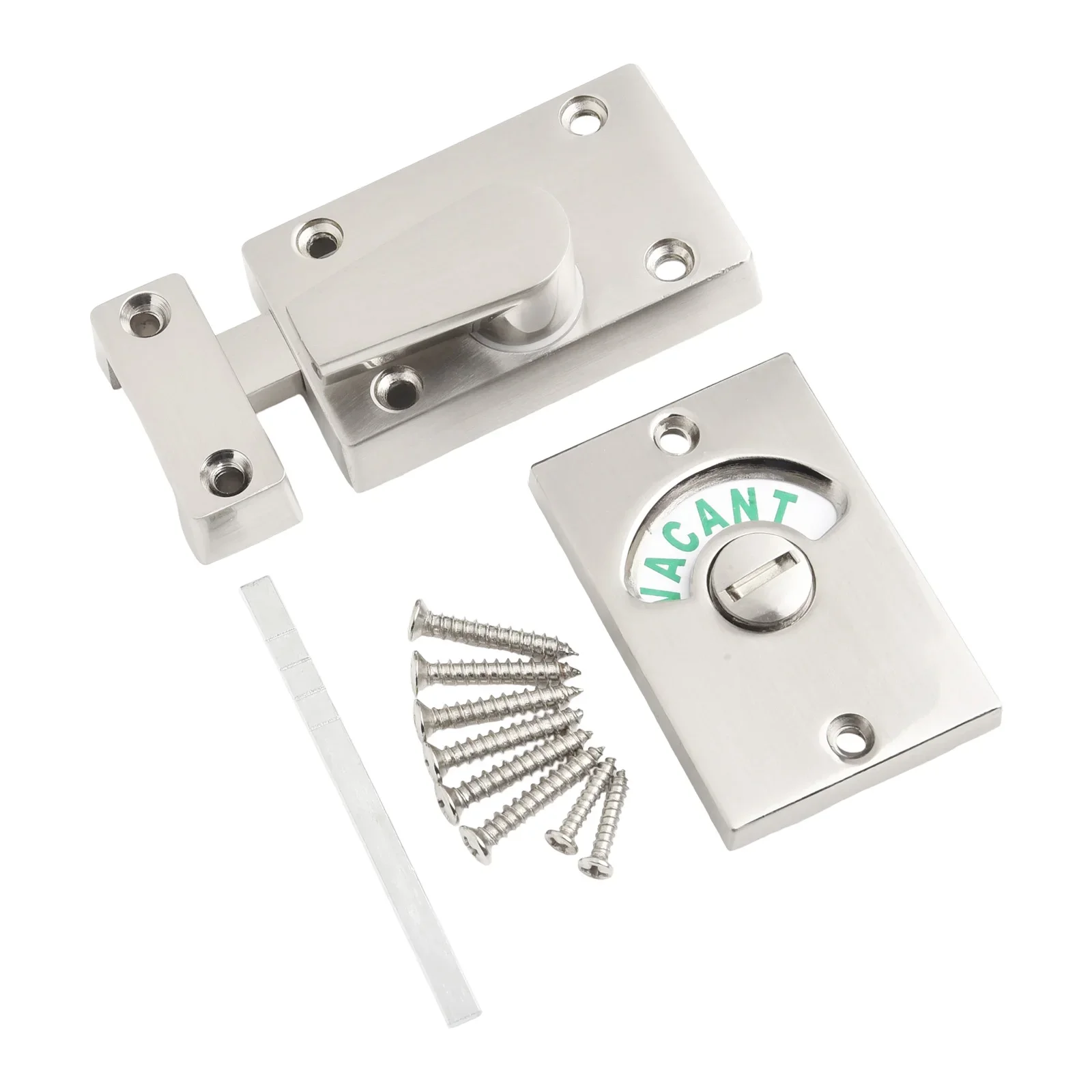 Замок конфиденциальности в ванной комнате, индикаторный замок для унитаза, прочная конструкция из цинкового сплава, гладкая отделка, дизайн в больших дорожных областях