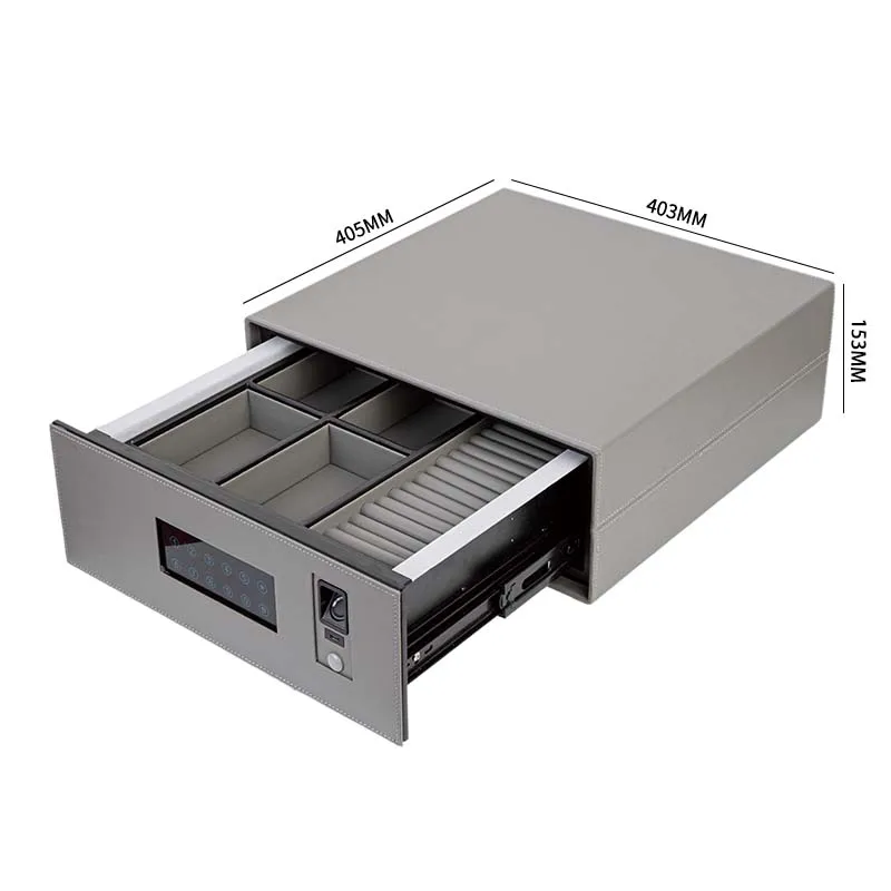 

fingerprint password safe household small drawer safe cloakroom jewelry storage insurance drawer