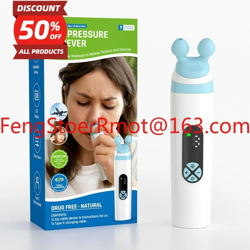 Suitable for electric ear pressure device to balance ear pressure, tinnitus and ear pain for airplane travel