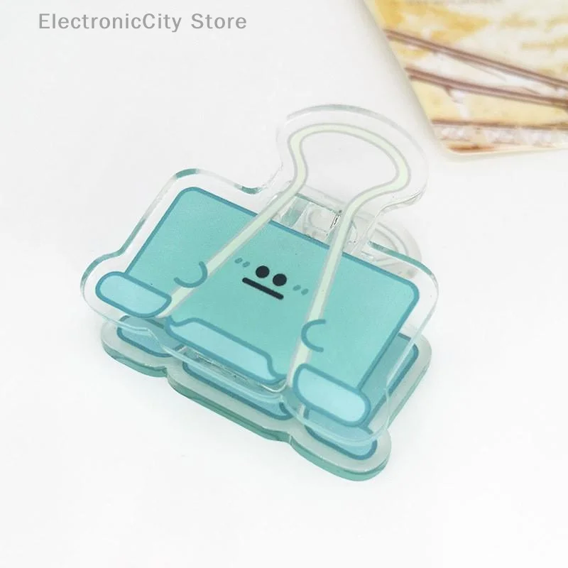5/10PCS Set di supporti per appunti con clip a molla in acrilico per documenti di prova Documenti per l'organizzazione dell'ufficio scolastico Decorazione da scrivania di cancelleria