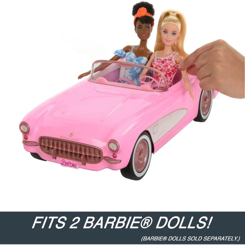 Remote control vehicle, 1956 Corvette Stingray, 2.4 GHz frequency, up to 8 km/h, space for 2 Barbie dolls, HPW40