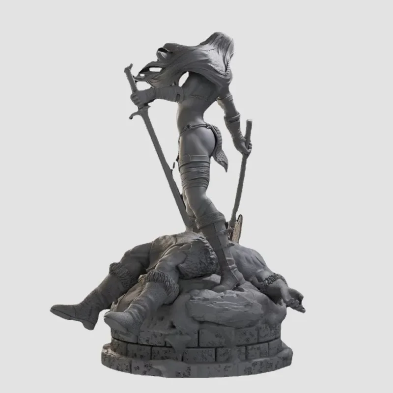 1/24 Schaal Hars Figuur Model Kit Fantasie Miniatuur Hobby Beeldje In Diorama Duel Koningin Ongemonteerd Ongeverfd Gratis Verzending