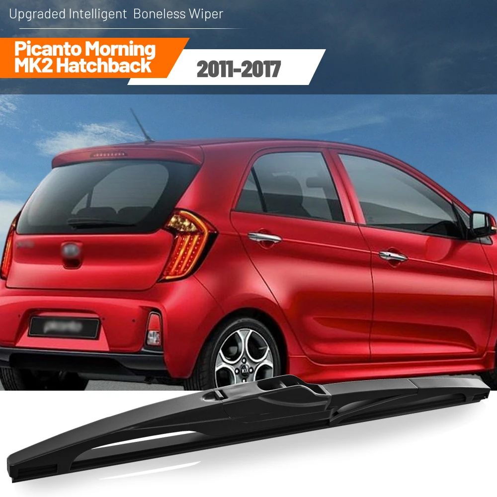 Limpiaparabrisas trasero de 12 "para KIA Picanto Morning MK2 Hatchback 2011 - 2017 parabrisas limpio ventana trasera