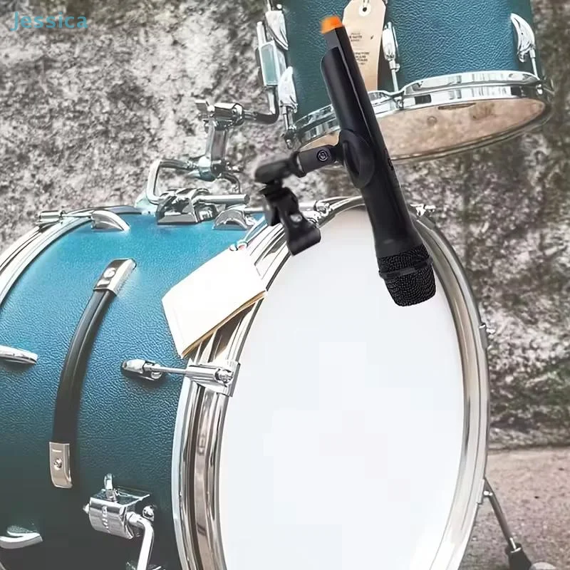☆☆☆☆Drum Mic Clip Holder Microphone Crab Clamp Mount For Mic Stand&Drum Rim Adjustment 5/8 To 3/8 Thread Mic Clip