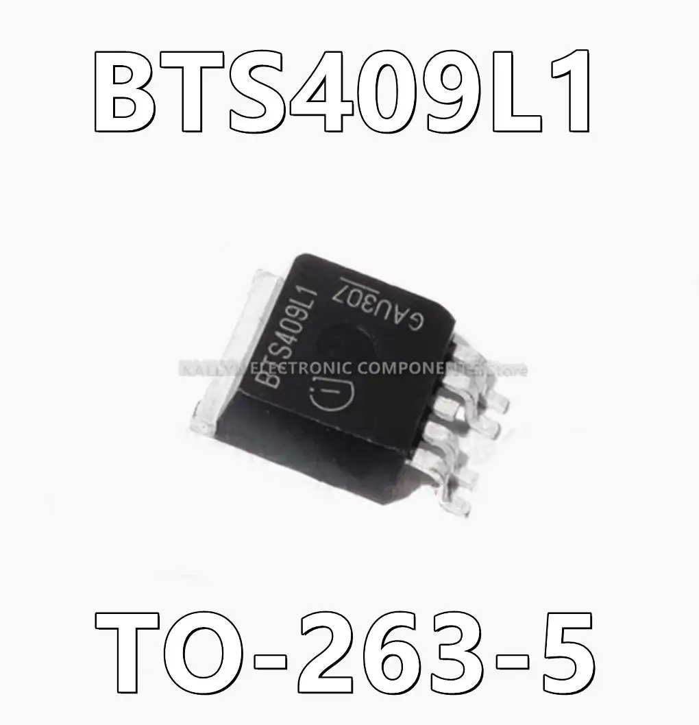 10Pcs/lot BTS409L1 E3062A BTS409 Power Switch/Driver 1:1 N-Channel 1.8A PG-TO263-5