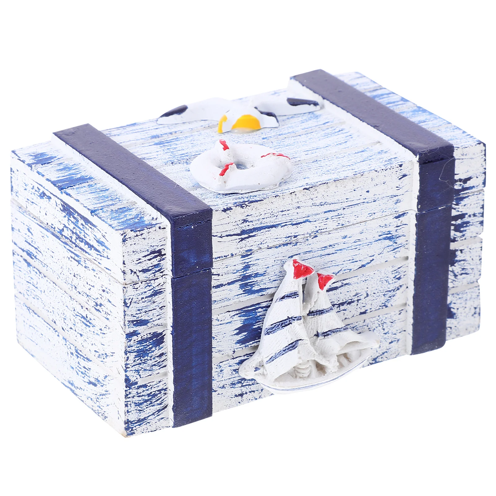 

Mediterranean Style Wooden Jewelry Box Small Gift Storage Case Trinket Organizer Portable Lightweight Wooden Jewelry Box