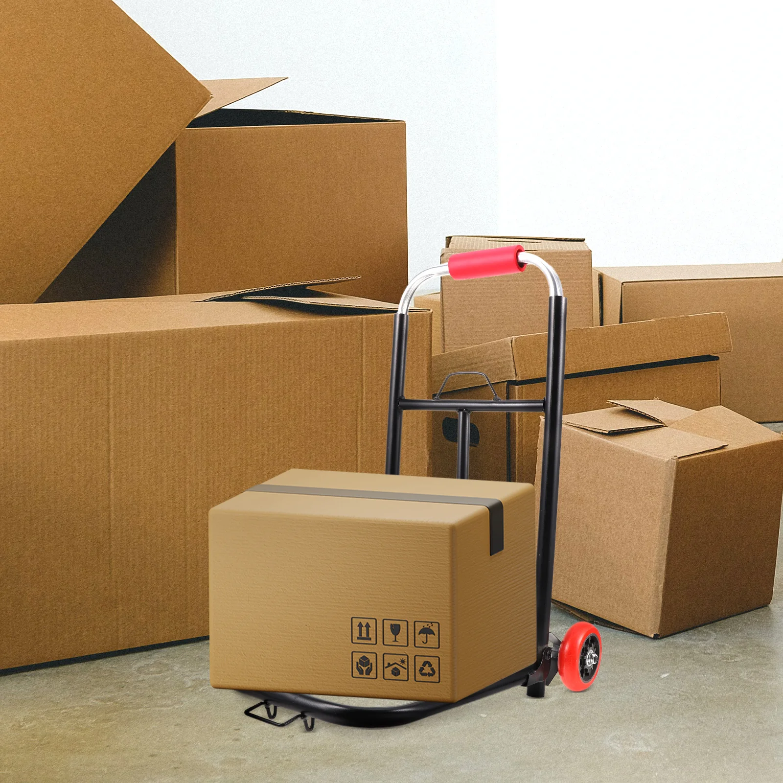 

Folding Shopping Foldable Carrier Small Trailer Cart Portable Trolley Luggage Cart Storage Tools Multi functional Design Strong