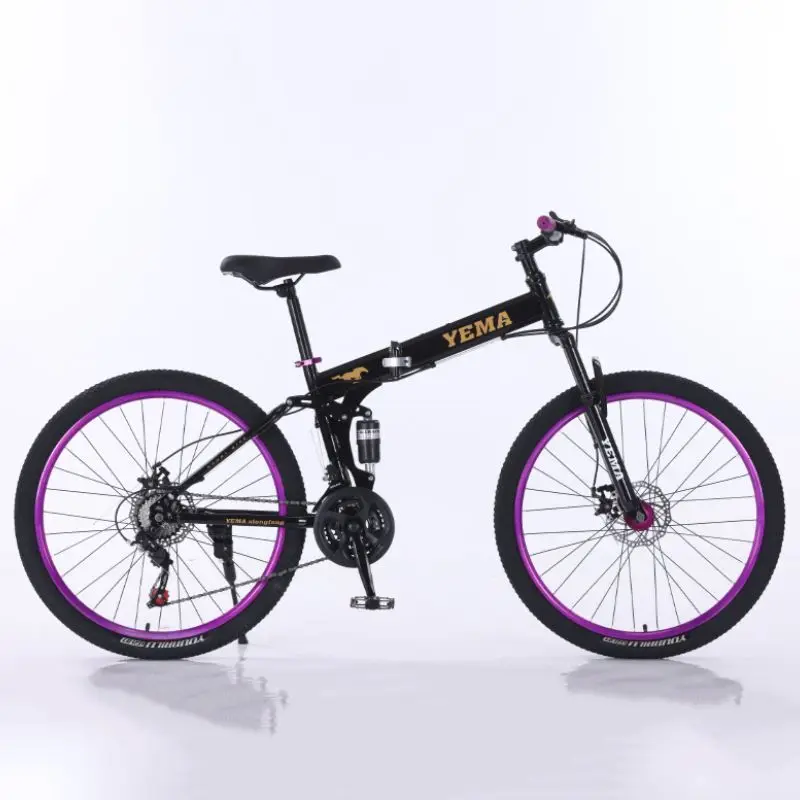 

Складной велосипед для путешествий по бездорожью, двойной амортизирующий двойной дисковый тормоз