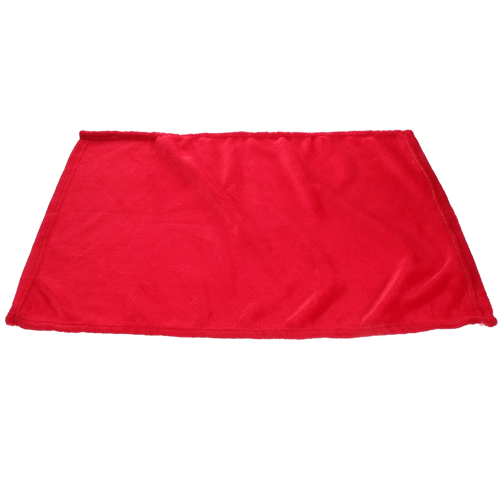 Flannel Pet Blanket Red Soft Lightweight Extra Warm for Pets All Season Use Fleece Bedding Comfort Flannel Pet Blanket