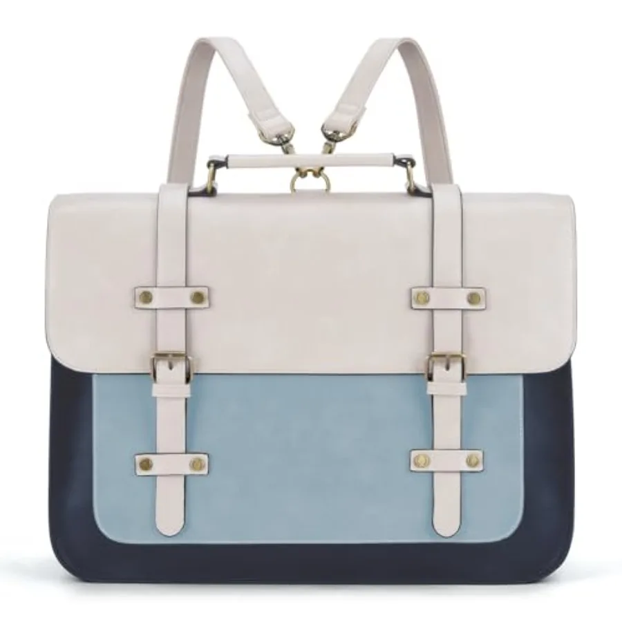 Laptop Bag for Women Vegan Leather Messenger Bag Fashion Briefcase Computer Satchel Bag