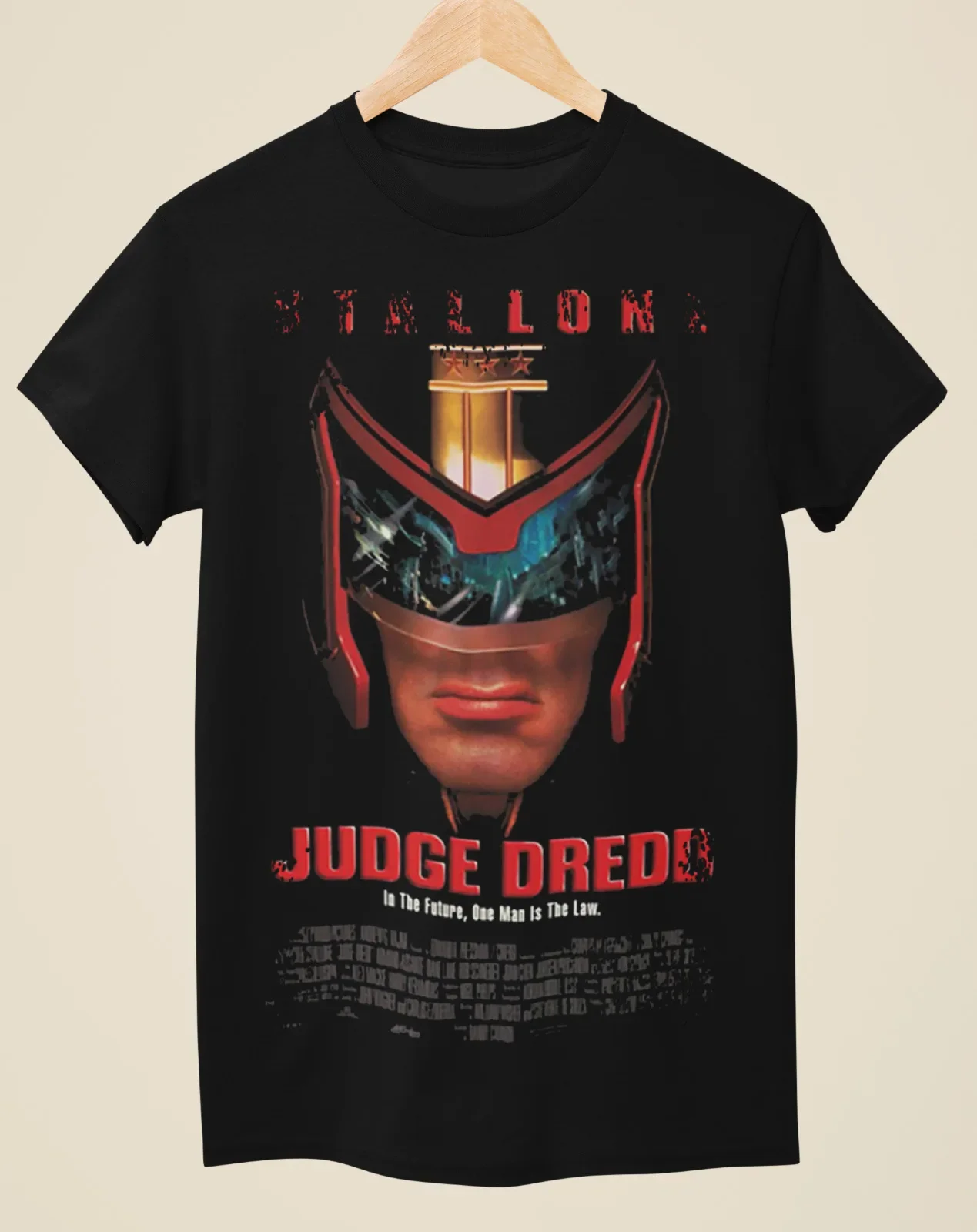 Judge Dredd - Movie Poster Inspired Unisex Black T-Shirt