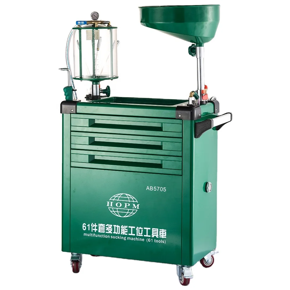 

Hot Sale Pneumatic Oil Extractor Oil Drainer Mobile Fluid Evacuator with Telescopic Suction Tube and Waste Oil Management System
