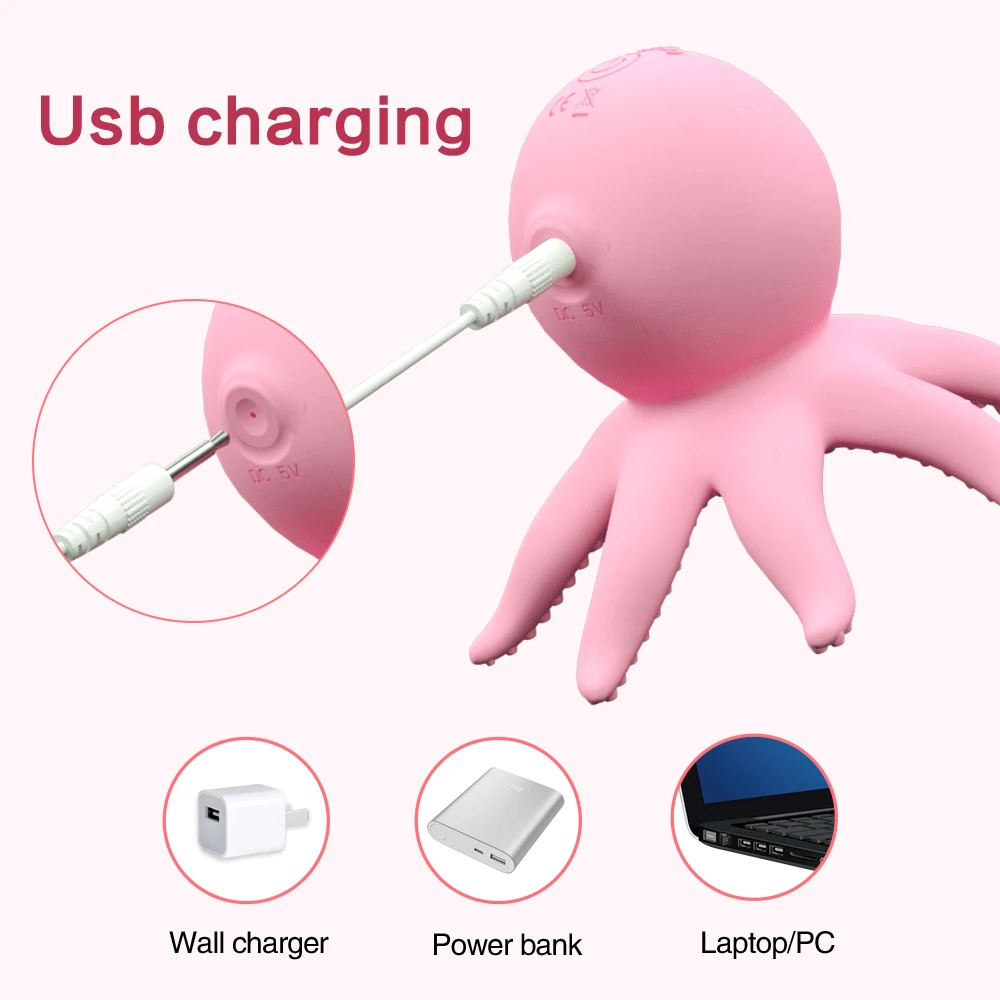 Vibromasseur à succion de poulpe pour femmes, stimulateur de Clitoris du point G, jouet sexuel de Massage du mamelon, accessoire érotique pour adulte, masturbateur