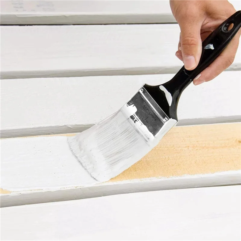 

【Горящие продажи!】20 шт. 2-дюймовая кисть для рисования, плоские кисти для рисования, профессиональные инструменты для рисования с обработанной пластиковой ручкой для краски «сделай сам»