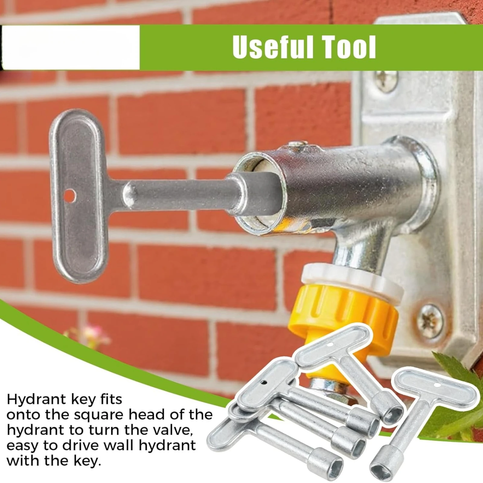 

5 шт., 3/8 дюйма, детали инструментов для отключения гидранта для Zurn P1300-PART-13-KEY, настенный кран для пожарного гидранта, уличные садовые клапаны для водяного шланга