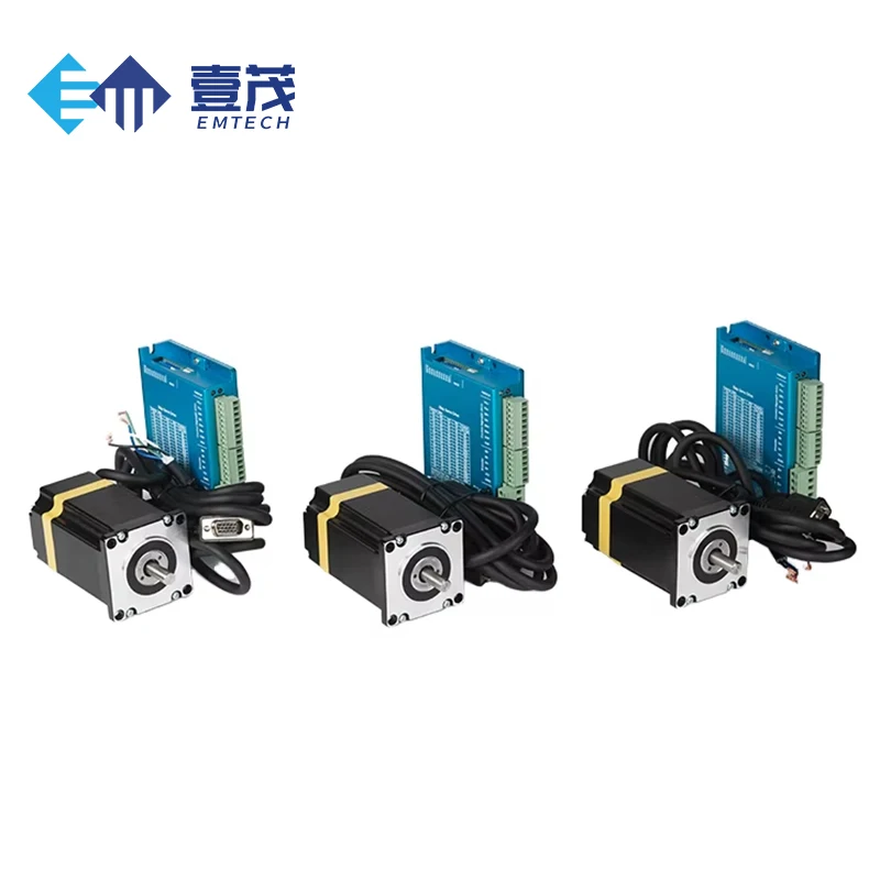 

Гибридный шаговый двигатель Emtech NEMA 23 с замкнутым контуром, питание постоянного тока с драйвером 1 Нм 1,2 Нм 2,2 Нм