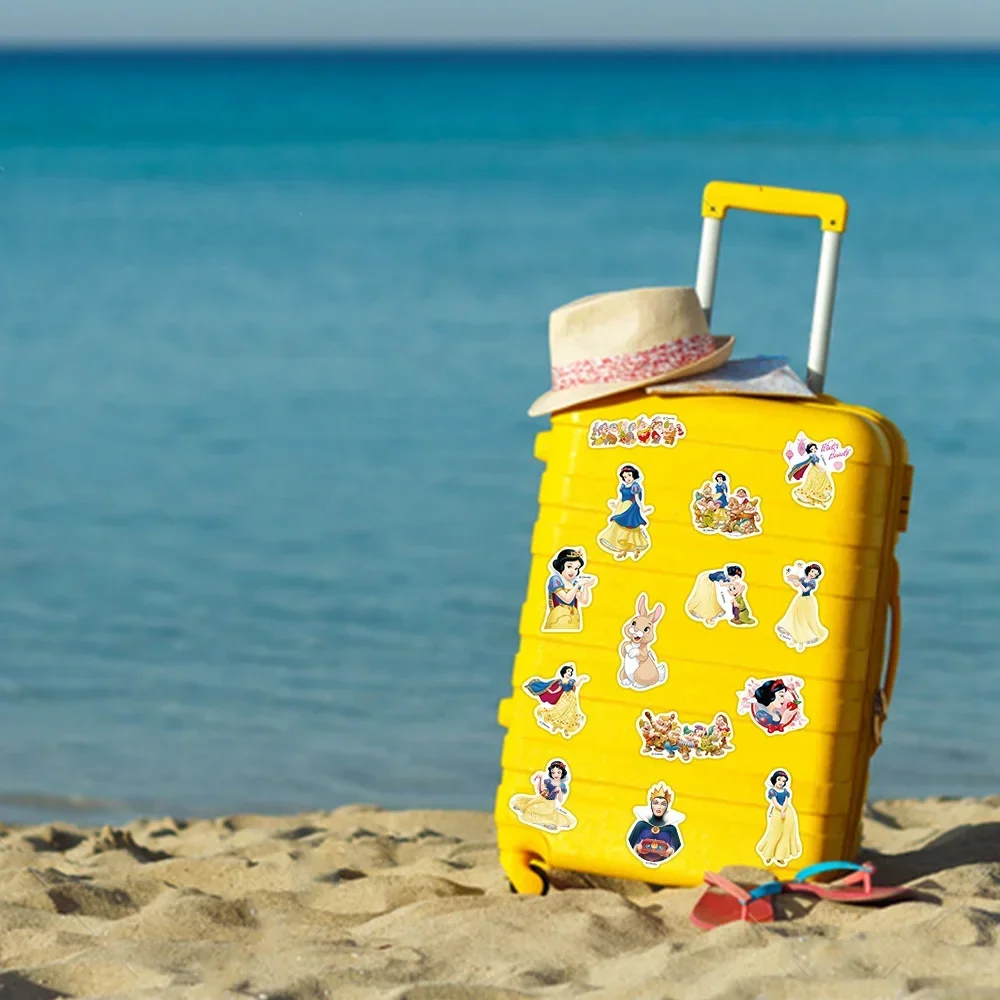 50PCS Disney Cartoon Anime Stickers Kawaii Snow White Graffiti Decals for Skateboard Bicycle Luggage Guitar Laptop Kids Sticker