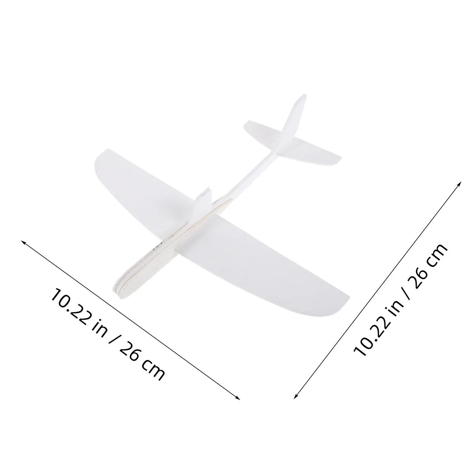 DIY Paintable White Foam Glider Easy Assembly Beginner Friendly Outdoor Fun Airplane Flying Toys White Blank Foam Airplane