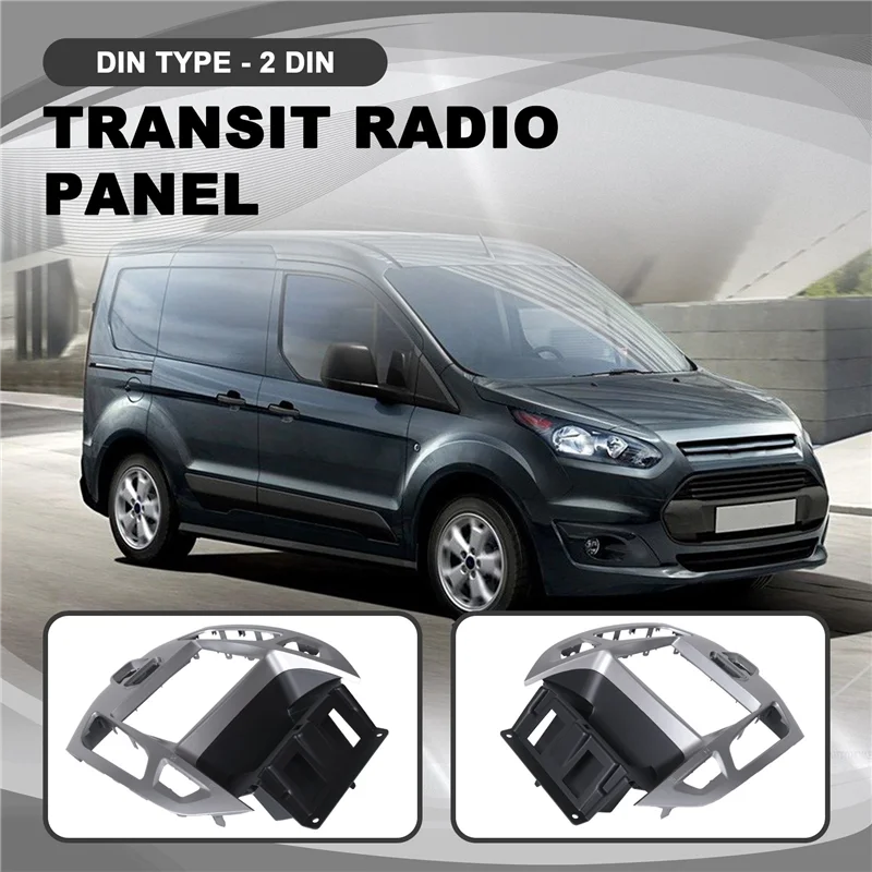 

ABIB -2 Din Car Fascia Radio Panel DVD Frame Install Kit For FORD Transit Connect, Tourneo Connect 2014 2015