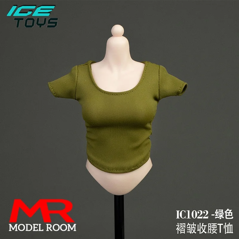 ICE TOYS ic1022 1/6 Bilancia Femminile Stretto T-shirt Corta Modello di Vestiti Misura 12 ''TBL PH JIAOU ANT YM Soldato Action Figure Corpo Bambole