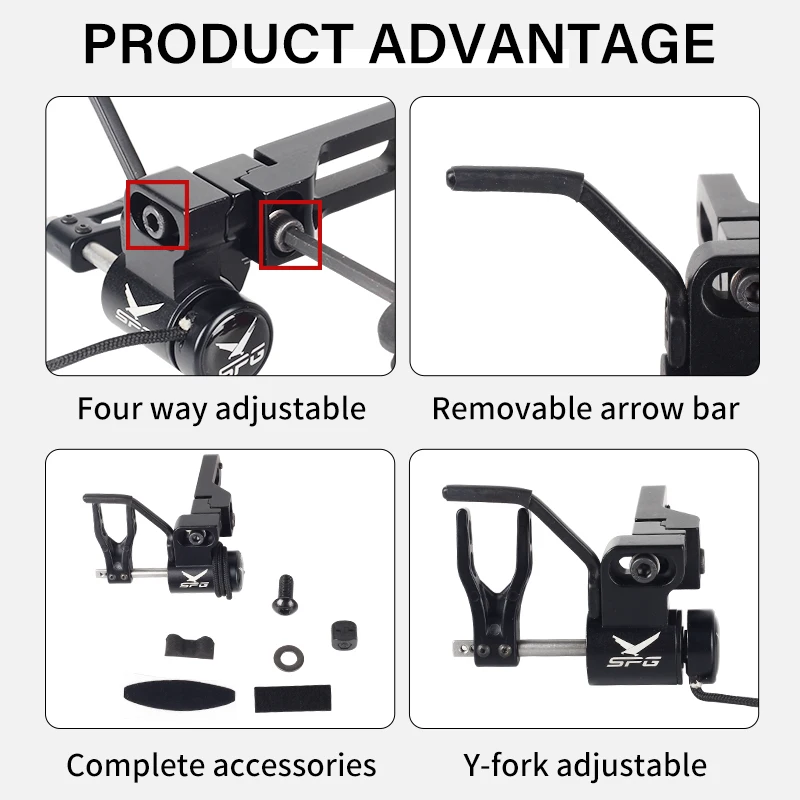 Drop Away Arrow Rest Archery Adjustable Compound Bow Recurve Bow and Arrow Hunting Shooting Aluminium Professional Accessory