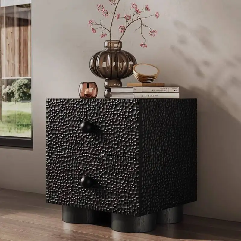 

Luxury Aesthetic Bedside Table Organizer Modern Black Dressers Bedside Table Sideboards Girls Mesitas De Noche Furniture