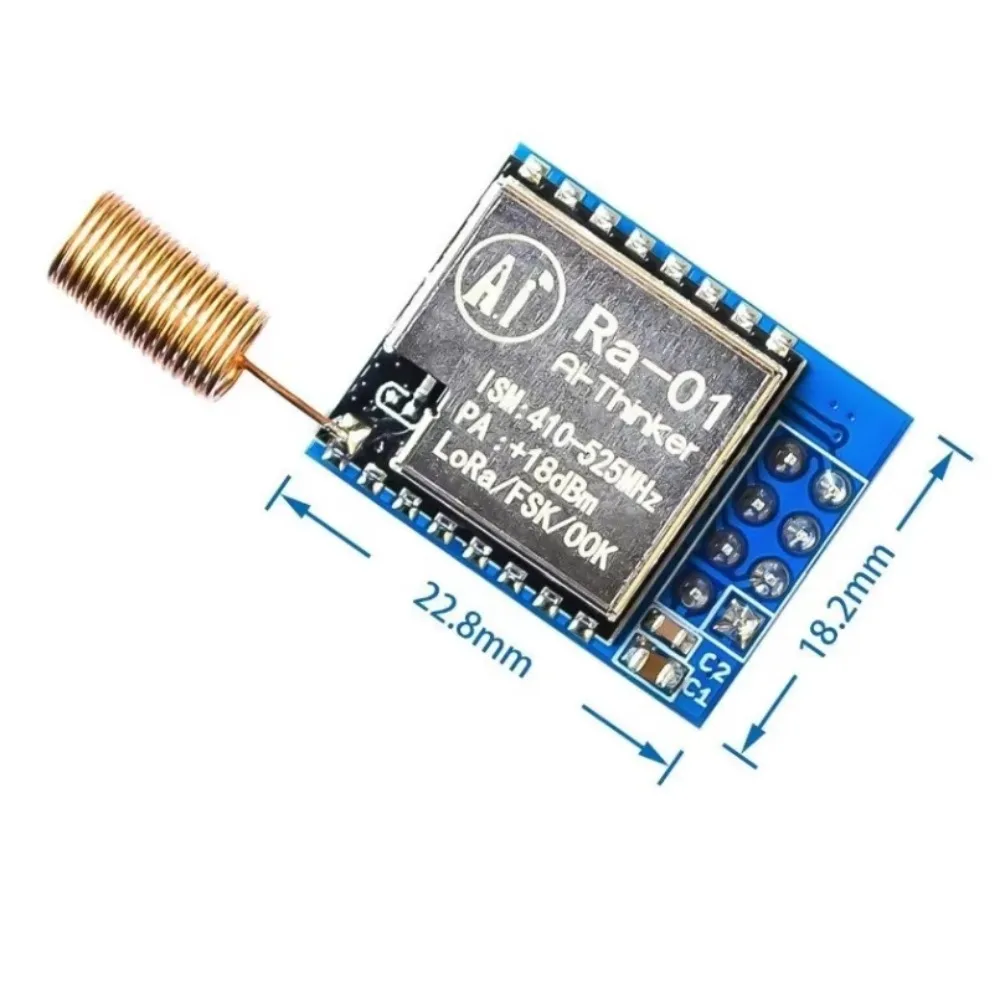RA-01 SX1278 LORA انتشار الطيف وحدة لاسلكية 433MHZ لوحة لاسلكية المنفذ التسلسلي UART واجهة RA01