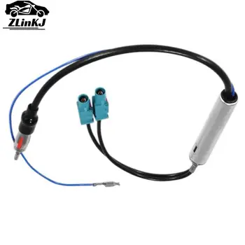 Auto stereo fm am antenne signal verstärker verstärker amp dual fakra din stecker konverter adapter für volkswagen audi vw skoda bmw