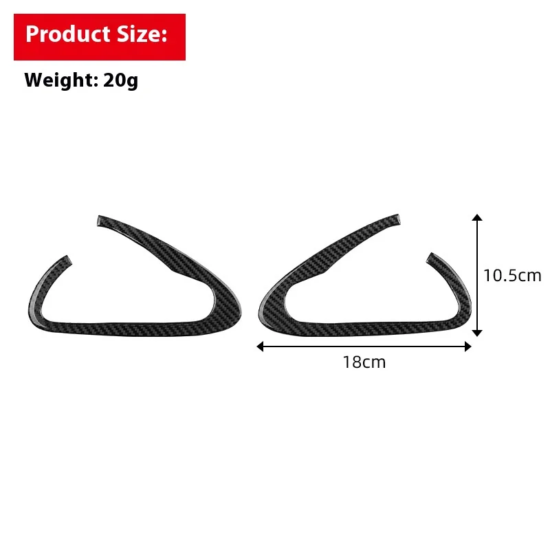 Per Mazda 04-08 RX-8 Modifica interna Adesivo decorativo per maniglia per porta in fibra di carbonio