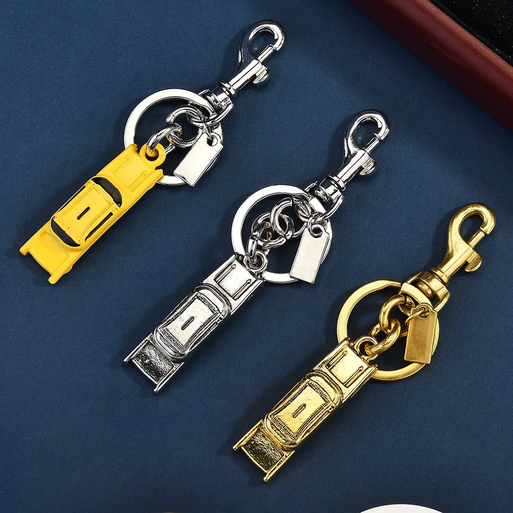 Car Shaped Keychain Alloy Bag Charm With Clip And Key Ring For Car Lovers New Drivers First Car Birthday Gift Everyday Accessory