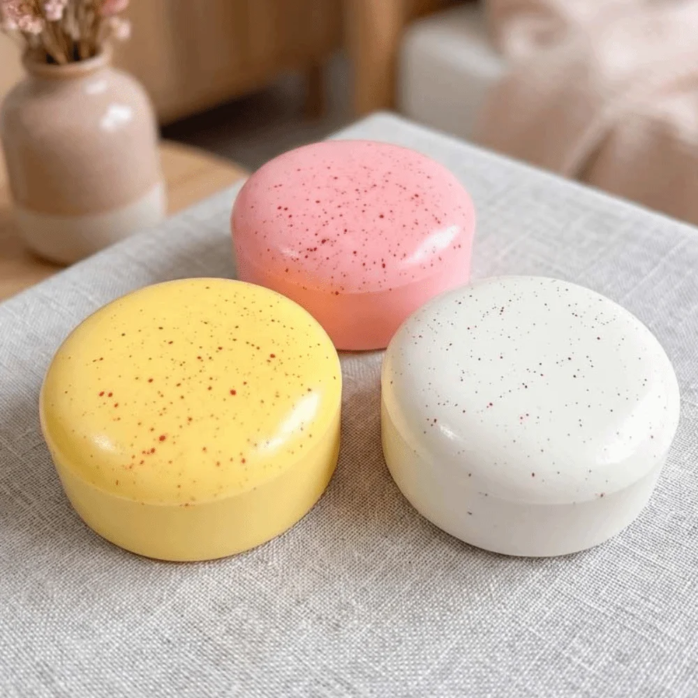 Slow Rising Macaron Bread Squeeze Simulated Calming Round Bread Squishy Hand Relax Mini Bread Toast Sensory Adult