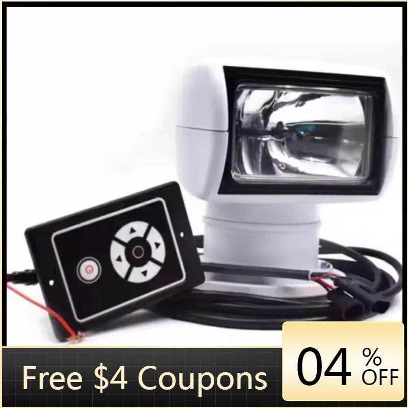 

STLF Remote Control Spotlight SUV Car Marine Searchlight 12V 100W Bulb Exquisite
