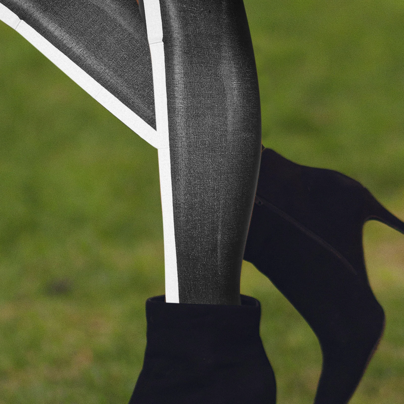 

1Set Halloween Nun Costume Cosplay Outfit Nun Hat Collar Cross Pendant Necklace Thigh High Socks for Women Over The Knee Socks