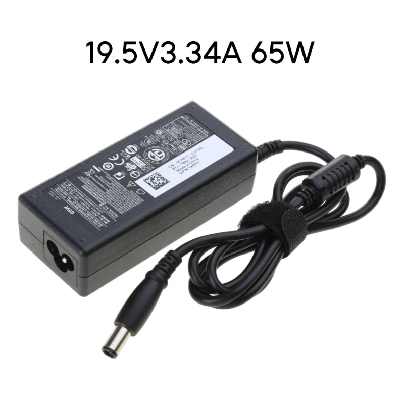 Cabo adaptador de alimentação AC para Latitude, carregadores portáteis, Wire Line, 19.5V, 3.34A, 65W, 3450, 3540, D620, D630-D800
