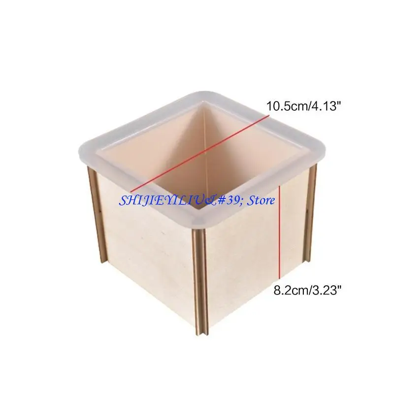 E21F Square Rectangle Silicone Mold Dried Flowers Plant UV Epoxy Resin Mould Craft