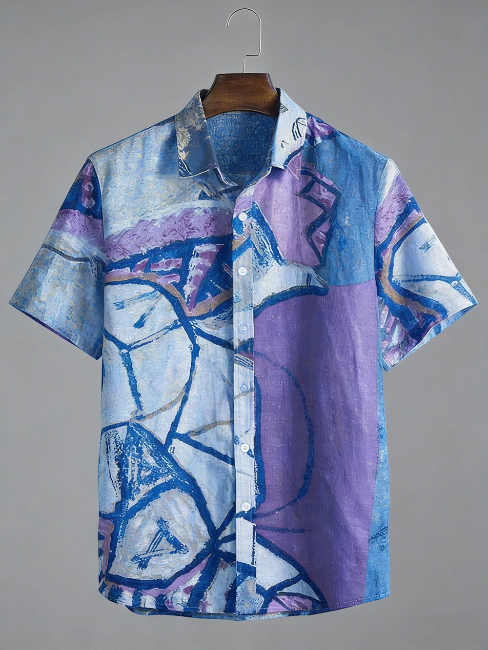 Men Summer New Arrival Short Sleeve Shirt Italian Art Impressionism 3D Printed Shirt Outdoor Casual Designer Shirt Fast Shipping