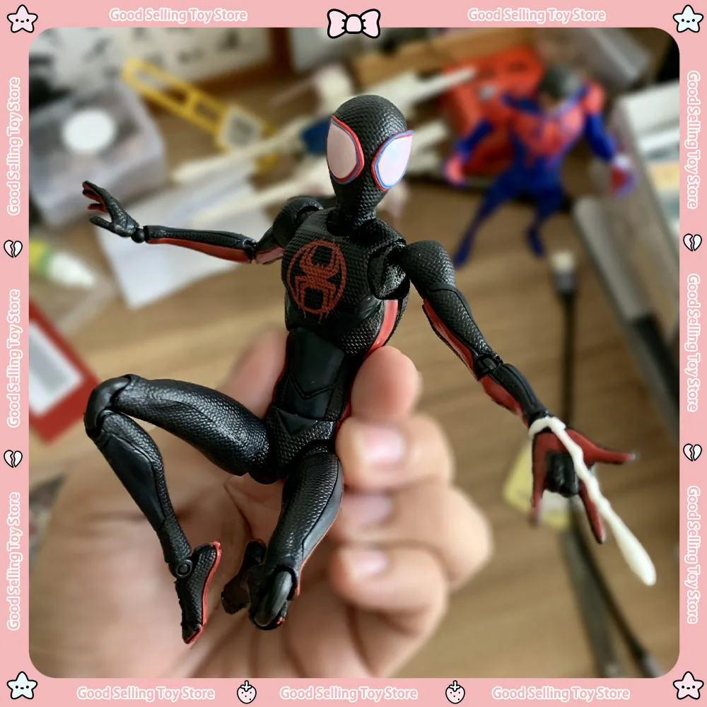 New Ct Toy Marvel Anime Figures Miles Morales Spiderman Action Figurine Shf Agent Venom Model Amazing Yamaguchi Christmas Toys