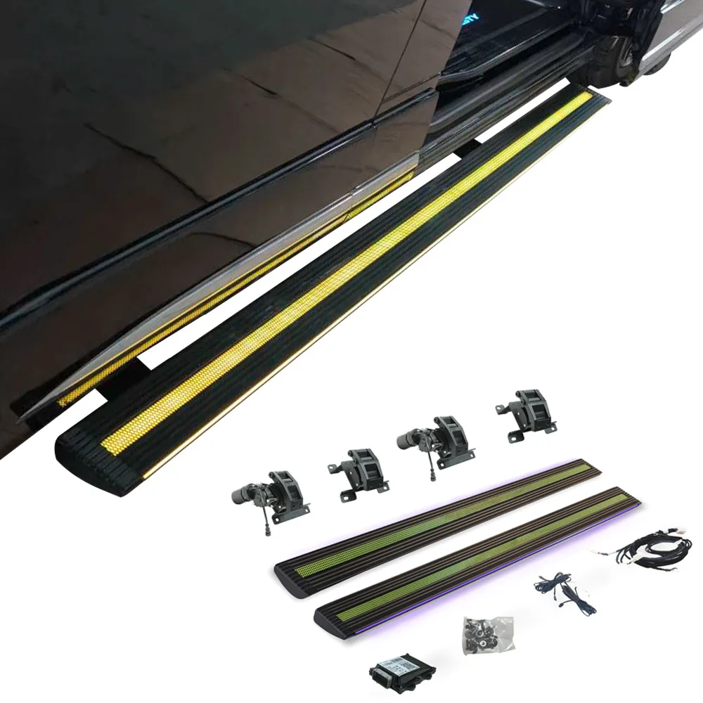 

WJ Super Price LED Lights Car Padel SideSteps Electric Retractable Running Boards for 2022-2025 Granvia