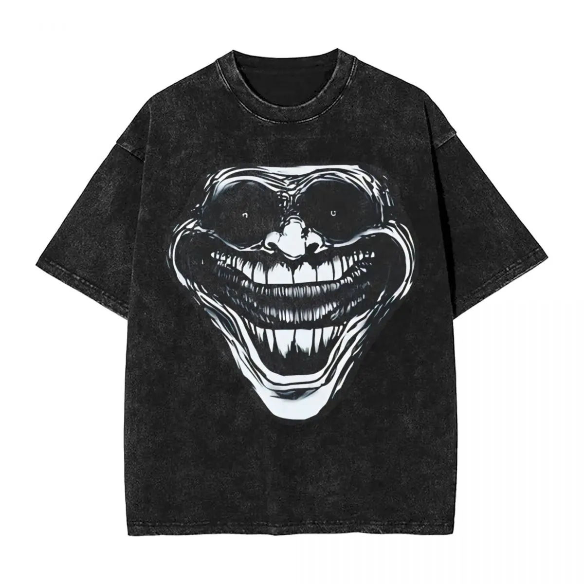 TrollFace Meme T-Shirt Loose T-Shirts Short Sleeve Aesthetic Tops Summer Casual O-Neck Oversized Top Tees