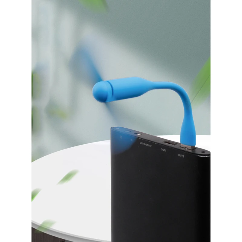 USB Small Fan Flexible Bendable Fan For Power Bank Laptop PC AC Charger Portable Hand Cool Mini Fan For Computer Summer Gadget